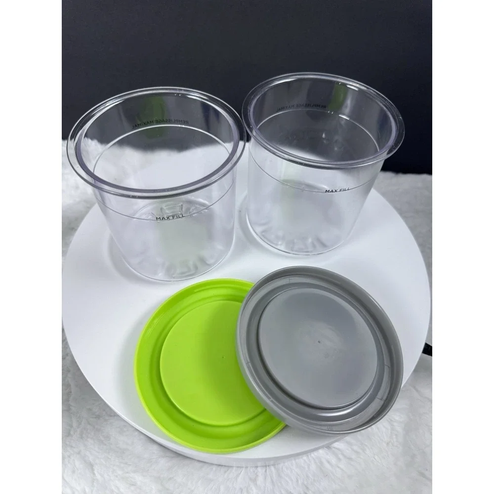 Ninja Creami Pint Container Lot‎ Of 2 Official Ninja Brand Pints With Lids